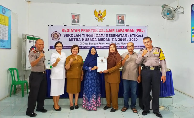 Pembukaan Kegiatan Praktek Belajar Lapangan (PBL) Mahasiswa Prodi D3 Kebidanan T.A 2019/2020 Di Balai Desa Bangun Rejo Kec.Tanjung Morawa