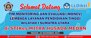 Pelaksanaan Monitoring dan Evaluasi LLDIKTI 1 di STIKes Mitra Husada Medan