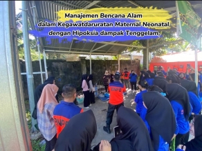 STIKES MITRA HUSADA MEDAN bersama BPBD Kota Medan dan RSUP H ADAM MALIK melaksanakan kegiatan Praktik dan Pengabdian Masyarakat