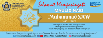 STIKes Mitra Husada Medan dan seluruh Civitas Akademika memperingati Maulid Nabi Muhammad SAW 1445 H Tahun 2023