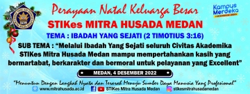 Acara Perayaan Natal Keluarga Besar STIKes Mitra Husada Medan, Minggu 04 Desember 2022 yang dilaksanakan di Aula STIKes Mitra Husada Medan
